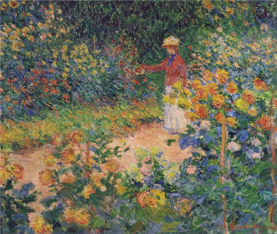 In the Garden2 - Claude Monet Paintings